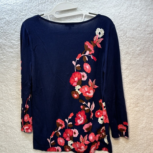 Talbots floral print light weight sweater size medium - Picture 2 of 6
